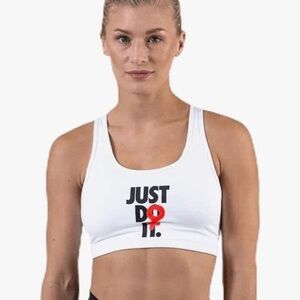 Nike Women's White Sports Bra Size M